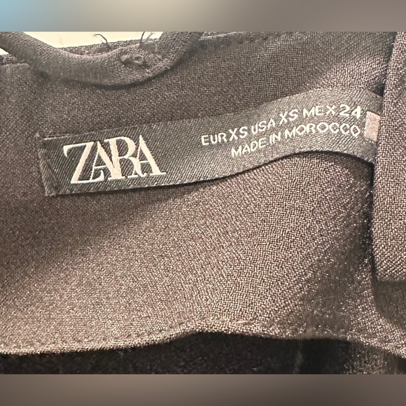 Zara Black Textured Dress - Picture 4 of 4